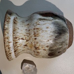 Mosier Stoneware pottery vase 4in